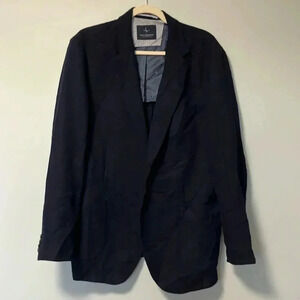 Tailorbyrd Lanificio  Filarte Super 110 compact 100% wool navy blazer sport coat